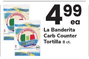 La Banderita Carb Counter Tortilla
