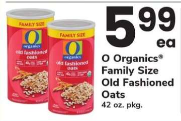 O Organics Family Size Old Fashioned Oats