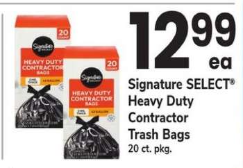 Signature SELECT Heavy Duty Contractor Trash Bags