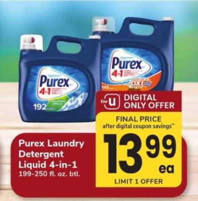 Purex Laundry Detergent Liquid 4-in-1