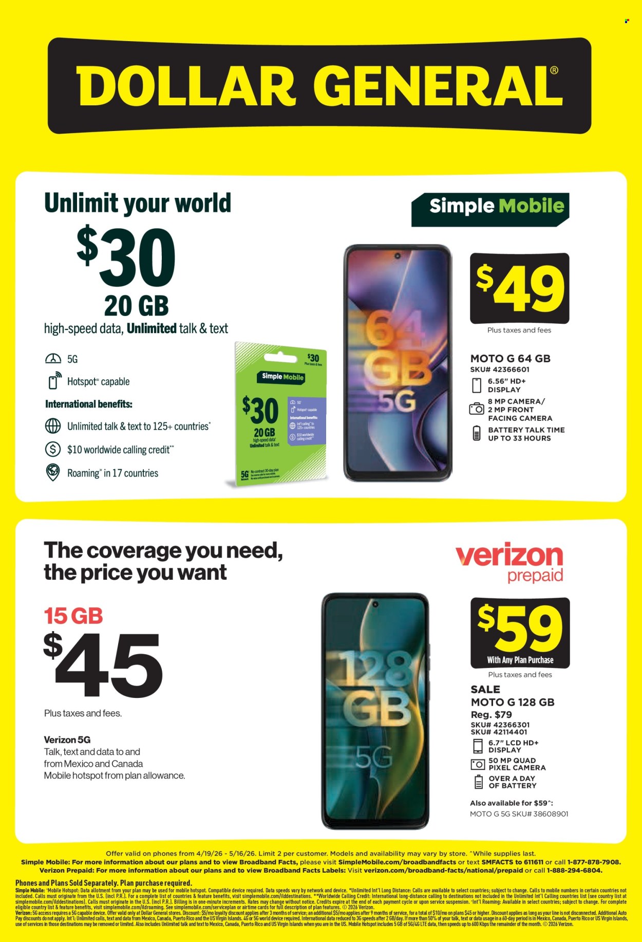Dollar General ad - 04/19/2026 - 05/16/2026. Page 2