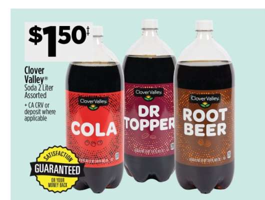Clover Valley Soda 2 Liter Assorted