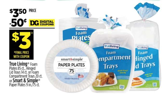 True Living or Smart & Simple Plates