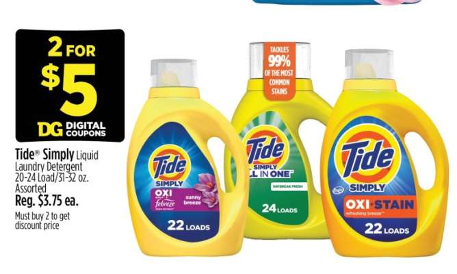 Tide Simply Liquid Laundry Detergent