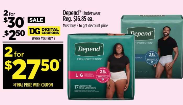 Depend Underwear
