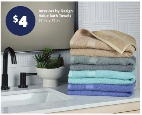 Interiors by Design Value Bath Towels