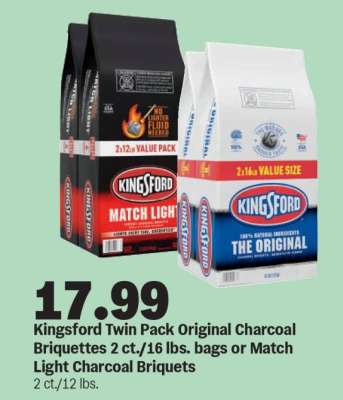 Kingsford Twin Pack Original Charcoal Briquettes