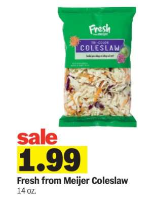 Fresh from Meijer Coleslaw