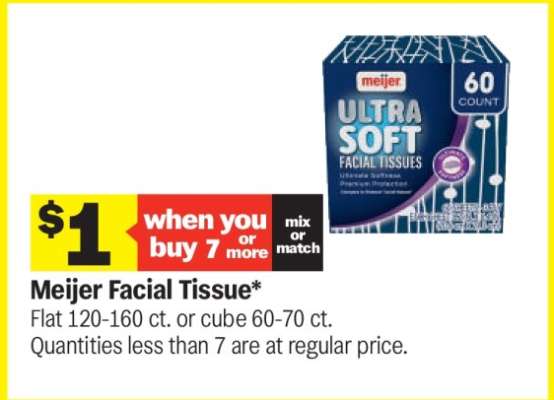 Meijer Facial Tissue*
