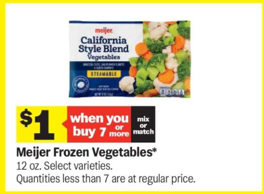 Meijer Frozen Vegetables