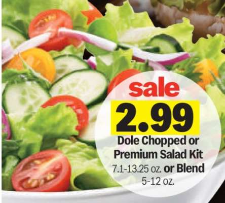 Dole Chopped or Premium Salad Kit
