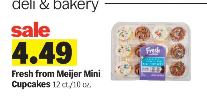 Fresh from Meijer Mini Cupcakes