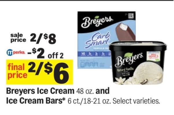 Breyers Ice Cream and Ice Cream Bars