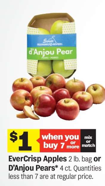 EverCrisp Apples or D'Anjou Pears