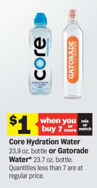 Core Hydration Water or Gatorade Water