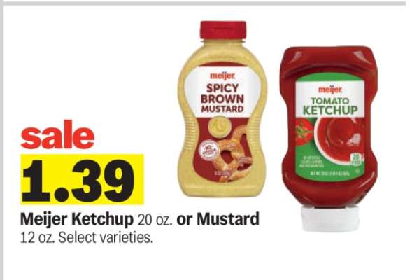Meijer Ketchup or Mustard