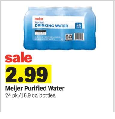 Meijer Purified Water
