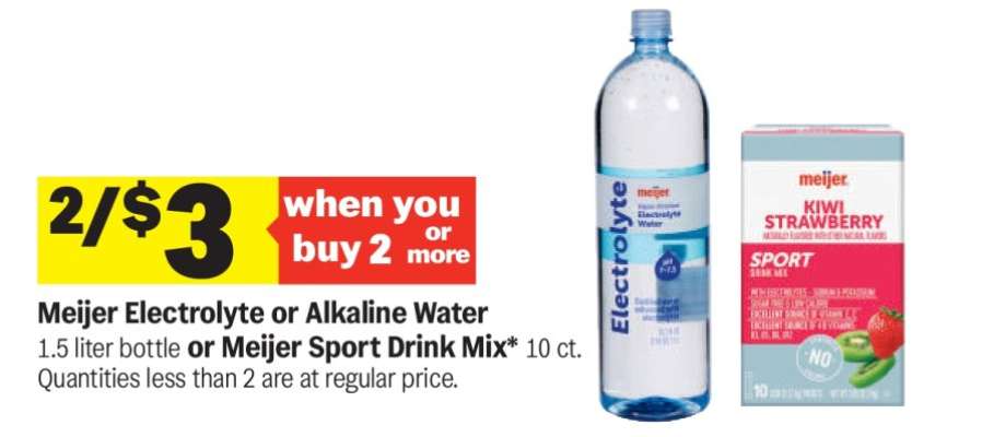 Meijer Electrolyte or Alkaline Water