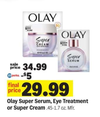 Olay Super Serum, Eye Treatment or Super Cream