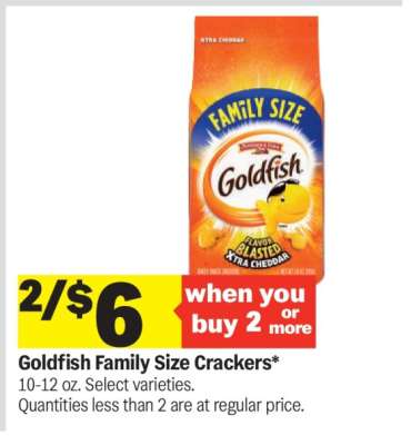 Goldfish Family Size Crackers