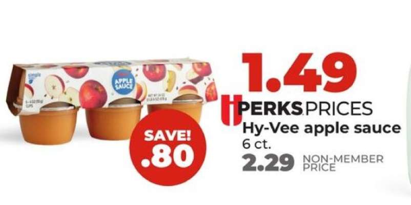 Hy-Vee apple sauce