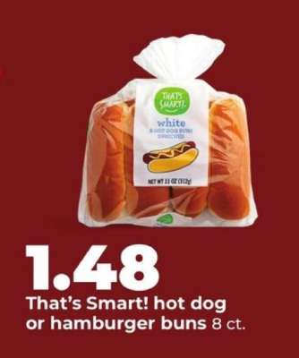 That's Smart! hot dog or hamburger buns