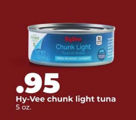 Hy-Vee chunk light tuna