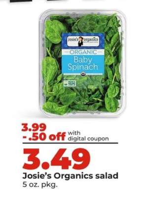 Josie's Organics salad