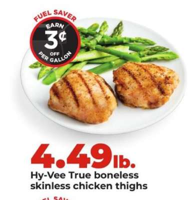 Hy-Vee True boneless skinless chicken thighs