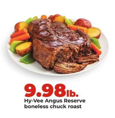 Hy-Vee Angus Reserve boneless chuck roast