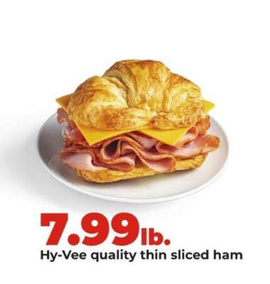 Hy-Vee quality thin sliced ham
