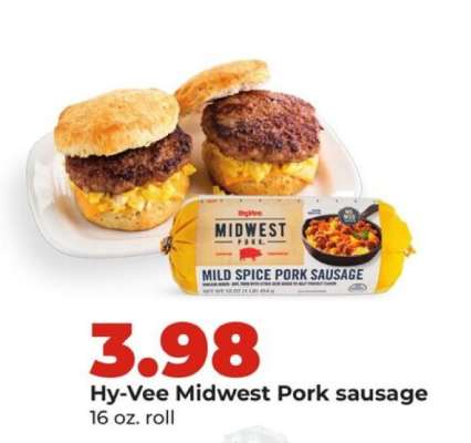 Hy-Vee Midwest Pork sausage