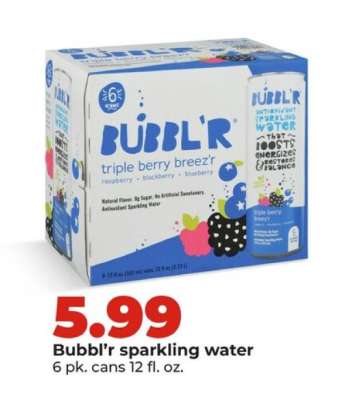 Bubbl'r sparkling water