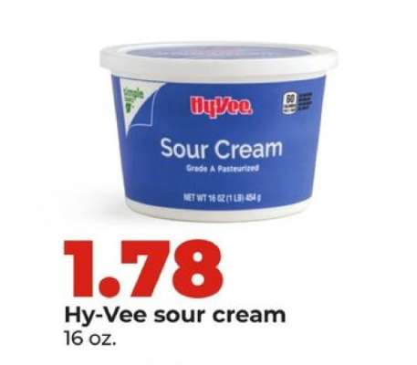 Hy-Vee sour cream