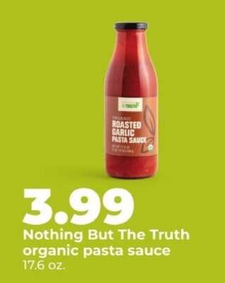 Nothing But The Truth organic pasta sauce