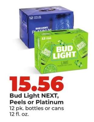 Bud Light NEXT, Peels or Platinum