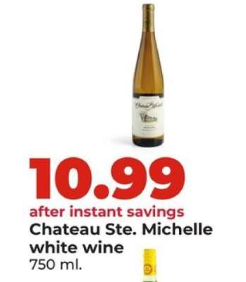 Chateau Ste. Michelle white wine