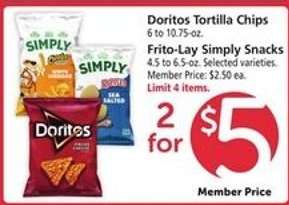 Doritos Tortilla Chips & Frito-Lay Simply Snacks