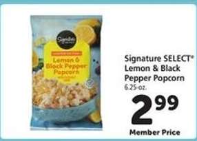 Signature SELECT Lemon & Black Pepper Popcorn
