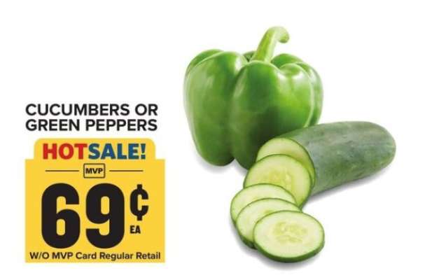 Cucumbers or Green Peppers