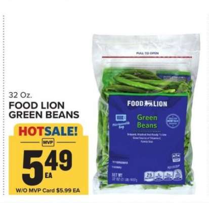 FOOD LION GREEN BEANS