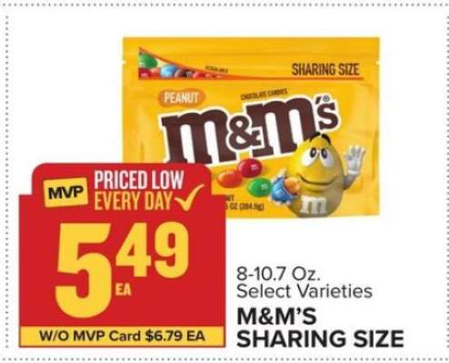 M&M's Sharing Size