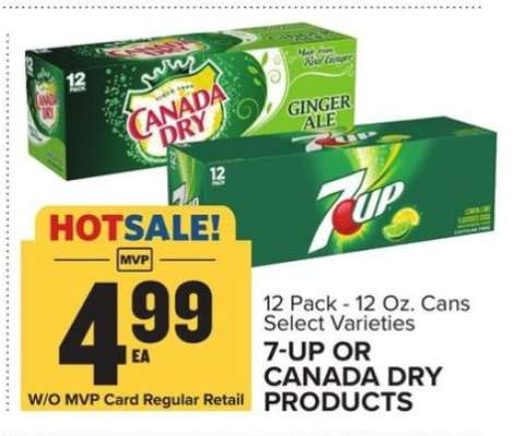 7-UP or Canada Dry Products
