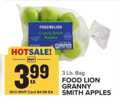 FOOD LION GRANNY SMITH APPLES