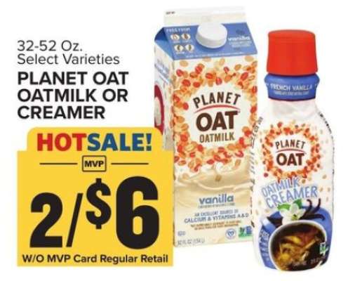 Planet Oat Oatmilk or Creamer