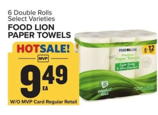 FOOD LION PAPER TOWELS