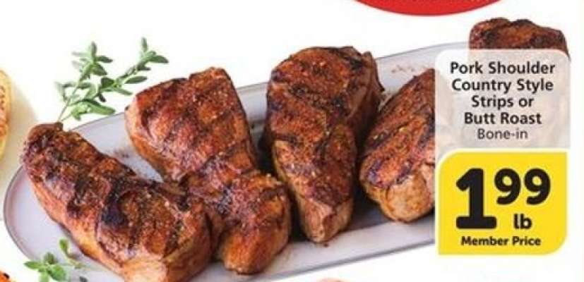 Pork Shoulder Country Style Strips or Butt Roast
