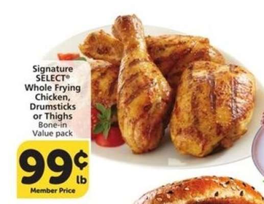 Signature SELECT Whole Frying Chicken, Drumsticks or Thighs