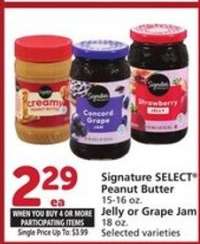 Signature SELECT Peanut Butter, Jelly or Grape Jam