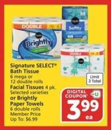 Signature Select Bath Tissue